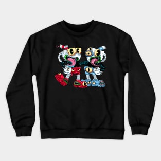 Classic Cartoon Monsters Crewneck Sweatshirt